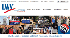 Desktop Screenshot of lwv-needham.org