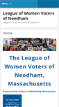 Mobile Screenshot of lwv-needham.org
